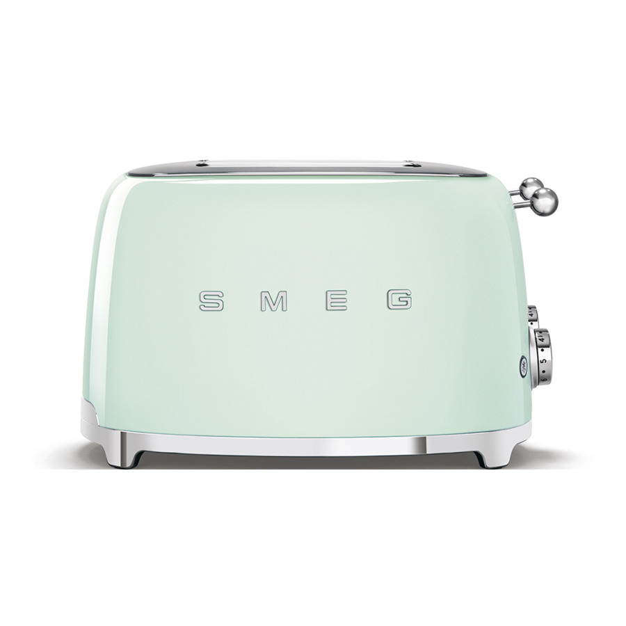 Тостер на 4 ломтика SMEG TSF03PGEU, пастельный зеленый