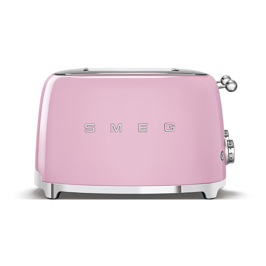 Тостер на 4 ломтика SMEG TSF03PKEU, 2100 Вт, розовый