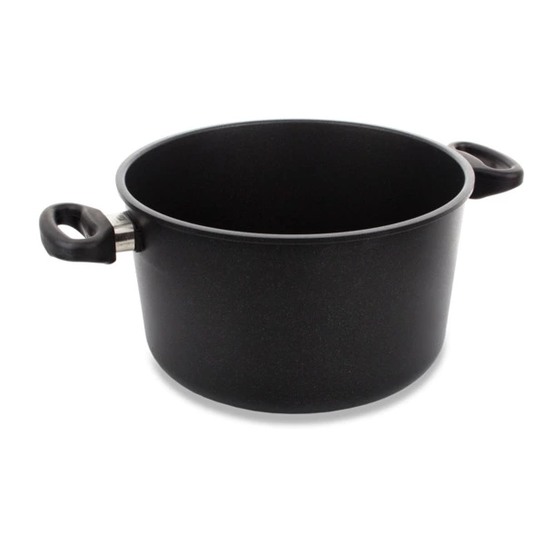 Кастрюля с двумя ручками антипригарная АМТ 26х14 см, 6,5 л, алюминий