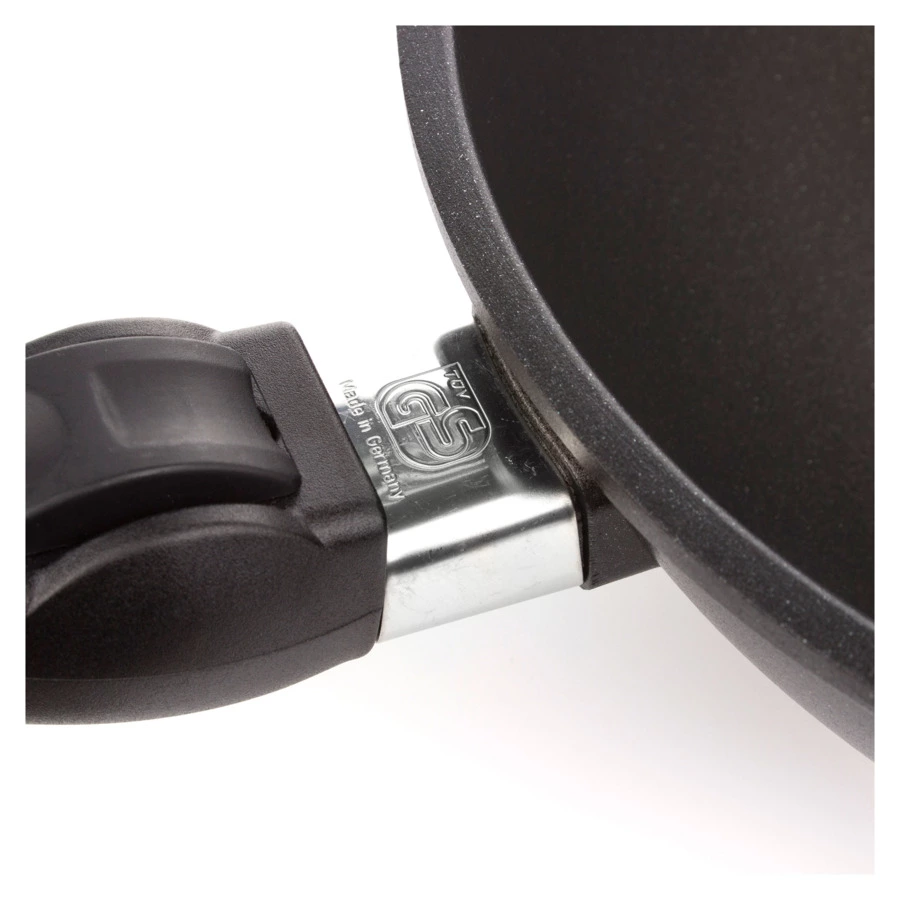 Сковорода Вок антипригарная для индукции со съемной ручкой АМТ 26х11 см, алюминий