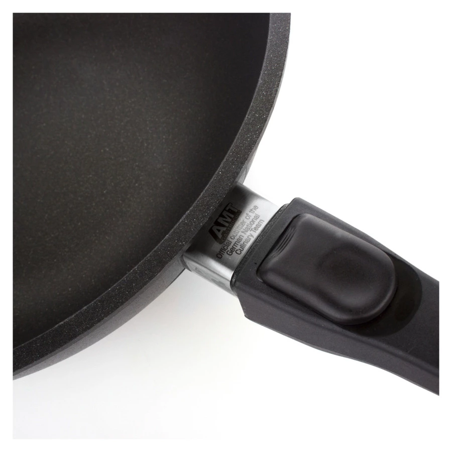 Сковорода Вок для индукции со съемной ручкой АМТ 32х11 см, алюминий