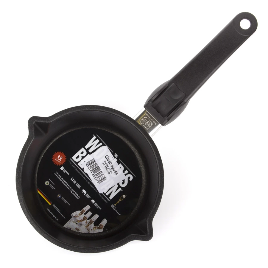 Ковш антипригарный для индукции со съемной ручкой АМТ 16х8 см, 900 мл, алюминий