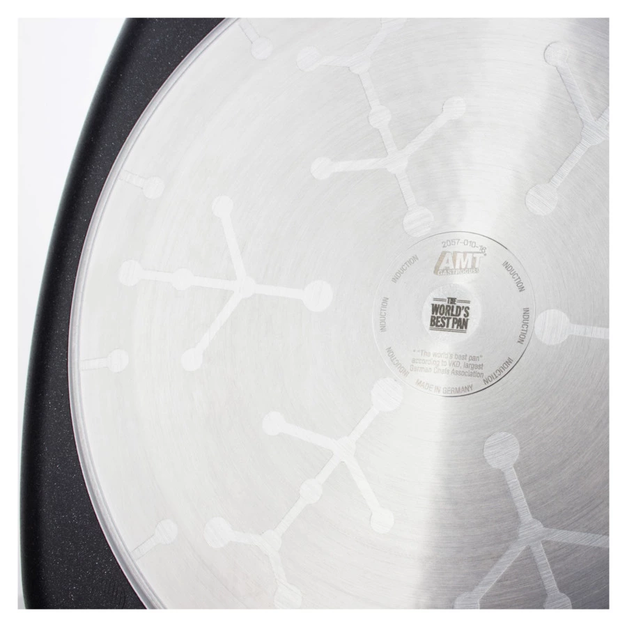 Сковорода гриль для индукции со съемной ручкой антипригарная АМТ 26х26х4 см, алюминий