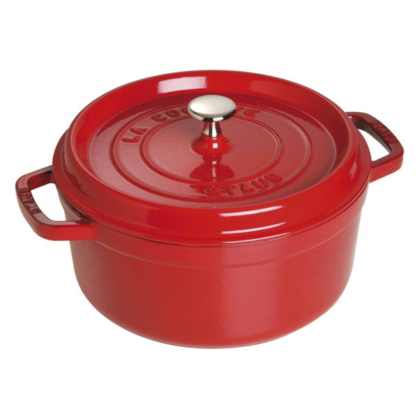 Кастрюля Staub 24 см, 3,8 л, чугун, вишневый