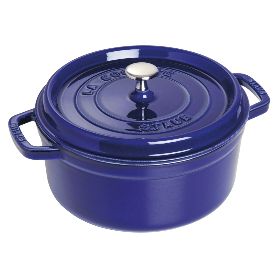 Кастрюля Staub 24 см, 3,8 л, чугун, темно-синий