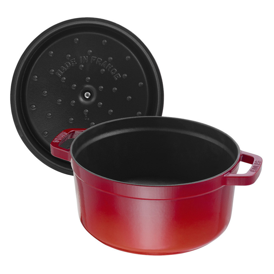 Кастрюля Staub 26 см, 5,2 л, чугун, вишневый