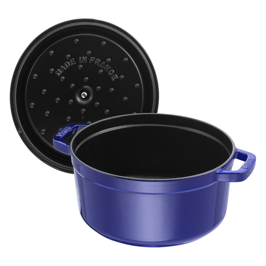 Кастрюля Staub 26 см, 5,2 л, чугун, темно-синий