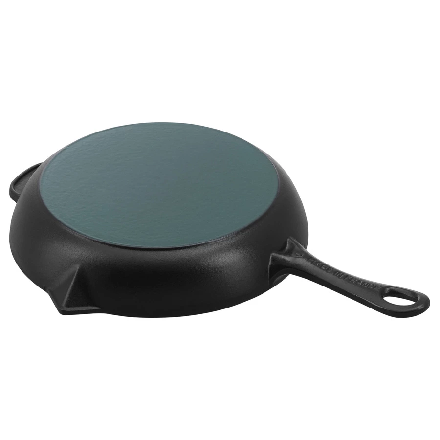 Сковорода с чугунной ручкой Staub 26см, чугун, черная, для индукции, духовки, п/к