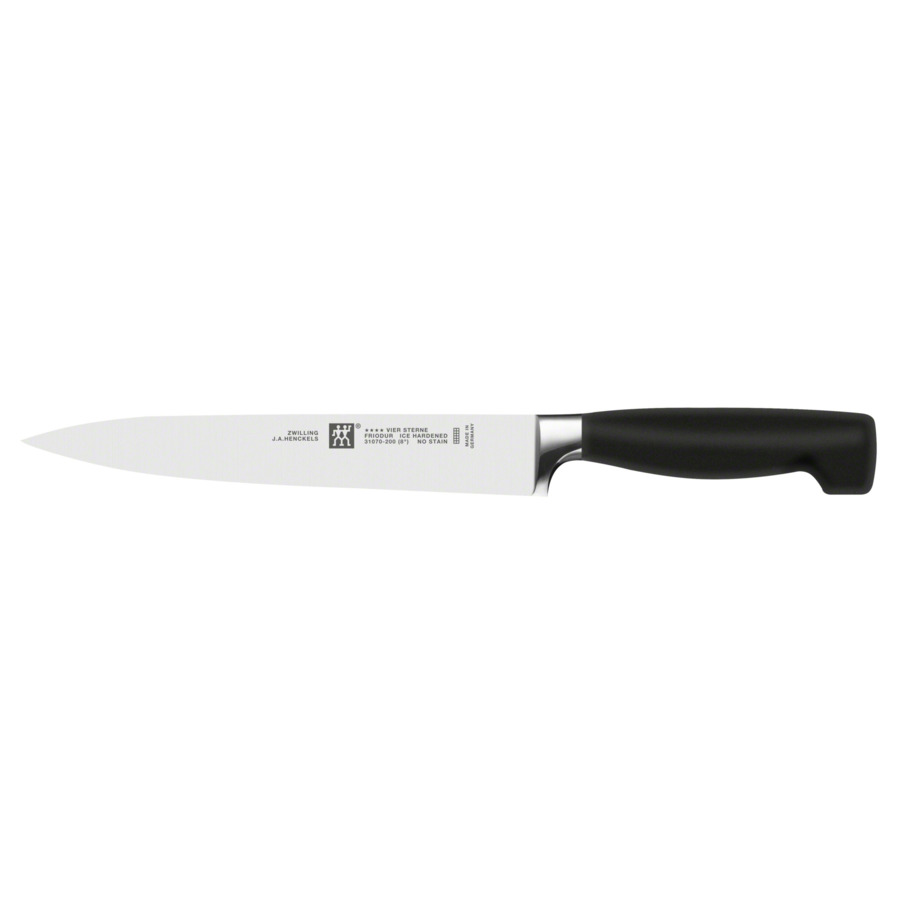 Нож для нарезки Zwilling Four Star 20 см, сталь нержавеющая набор кухонных ножей zwilling 3 пр four star 665719