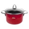 Кастрюля высокая эмалированная с крышкой KOCHSTAR 3,7 л 20 см, красная