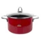 Кастрюля высокая эмалированная KOCHSTAR 6,1л 24см (красный)