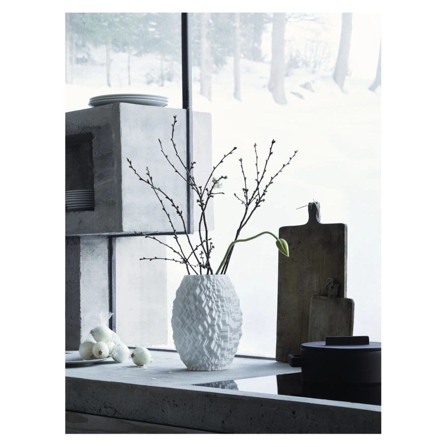 Ваза Rosenthal Фи 28 см, фарфор, белая