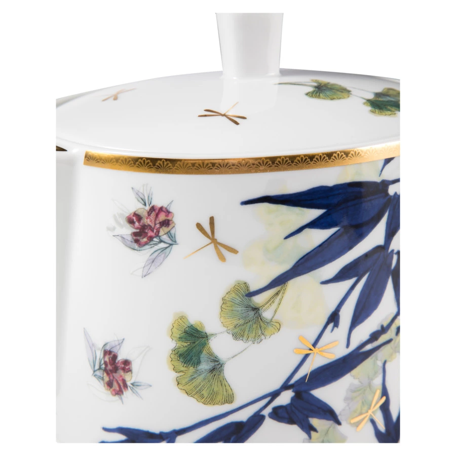 Чайник Rosenthal Турандот 1,2л, фарфор, белый, золотой кант