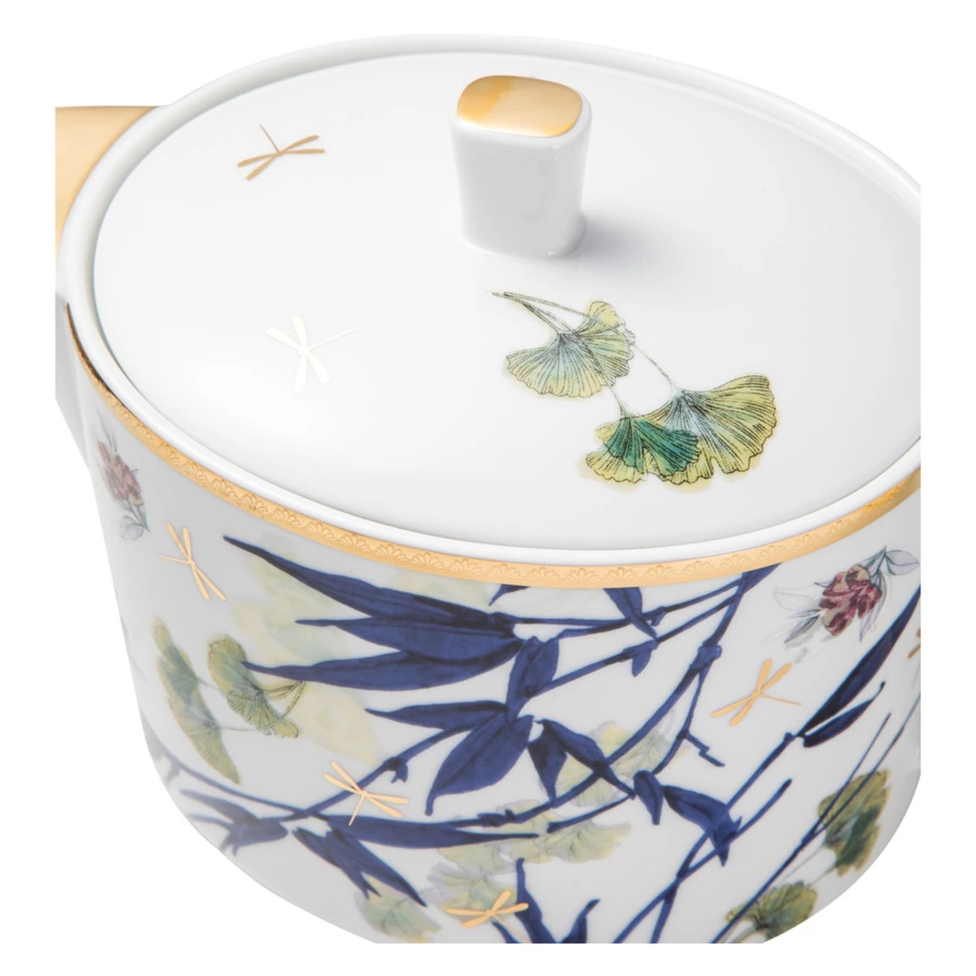 Чайник Rosenthal Турандот 1,2л, фарфор, белый, золотой кант