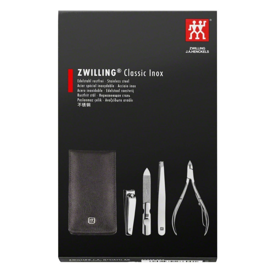Набор маникюрный Zwilling Beauty Classic 4 предмета (щипцы, кусачки, пилка, пинцет), сталь нержавеющ
