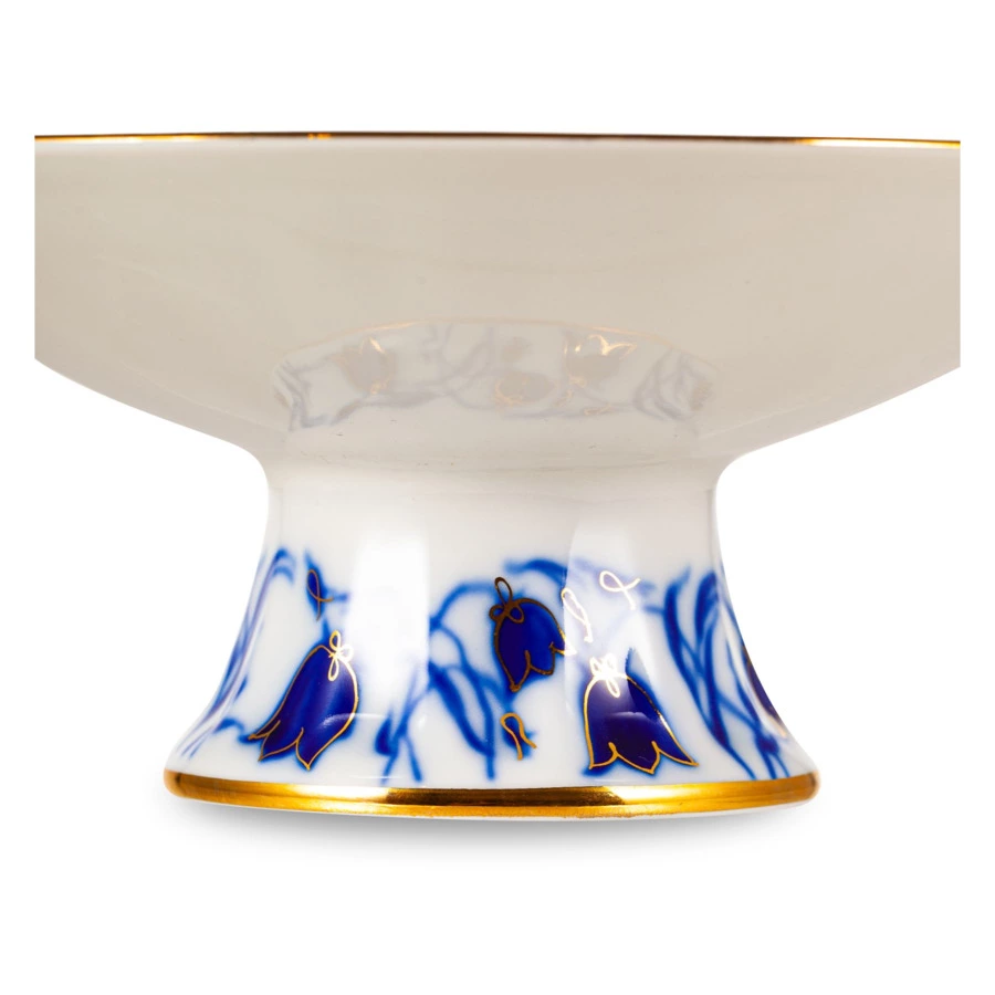 Ваза для конфет ИФЗ Колокольчики Лучистая, d19см, фарфор твердый