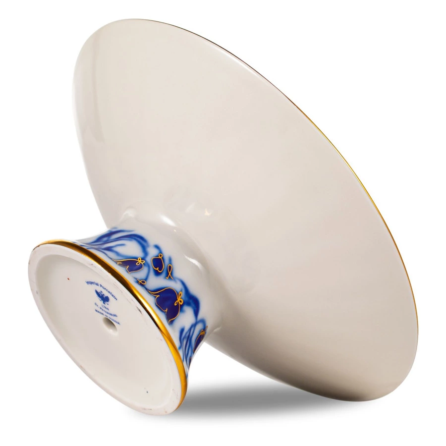 Ваза для конфет ИФЗ Колокольчики Лучистая, d19см, фарфор твердый