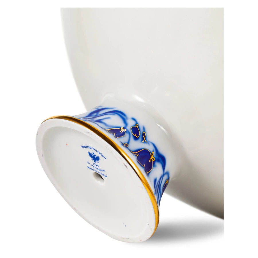 Ваза для конфет ИФЗ Колокольчики Лучистая, d19см, фарфор твердый