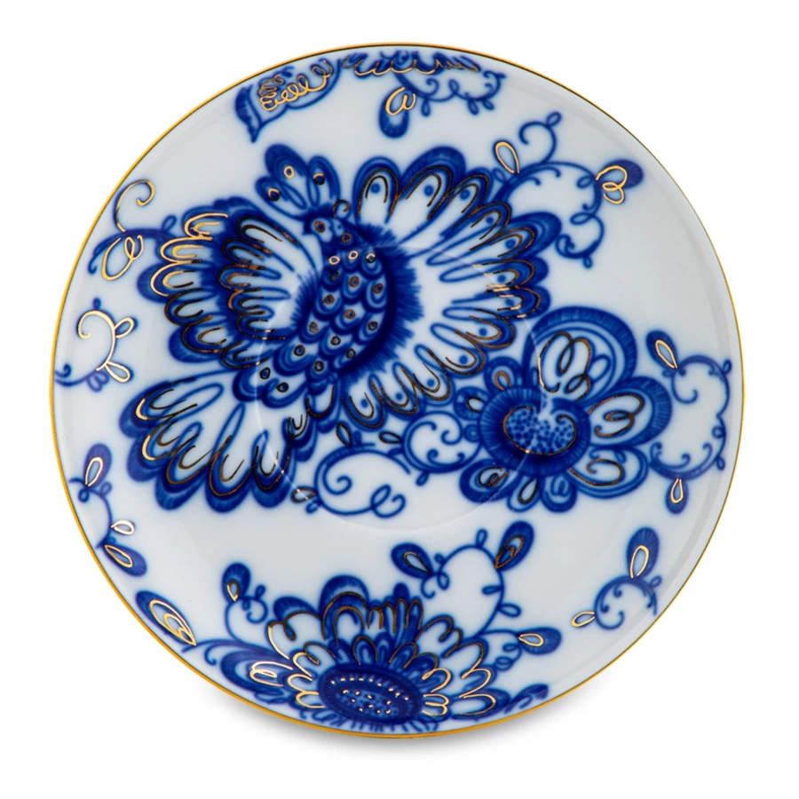 Ваза для фруктов ИФЗ Поющий Шатровая Сад d29 см, фарфор твердый