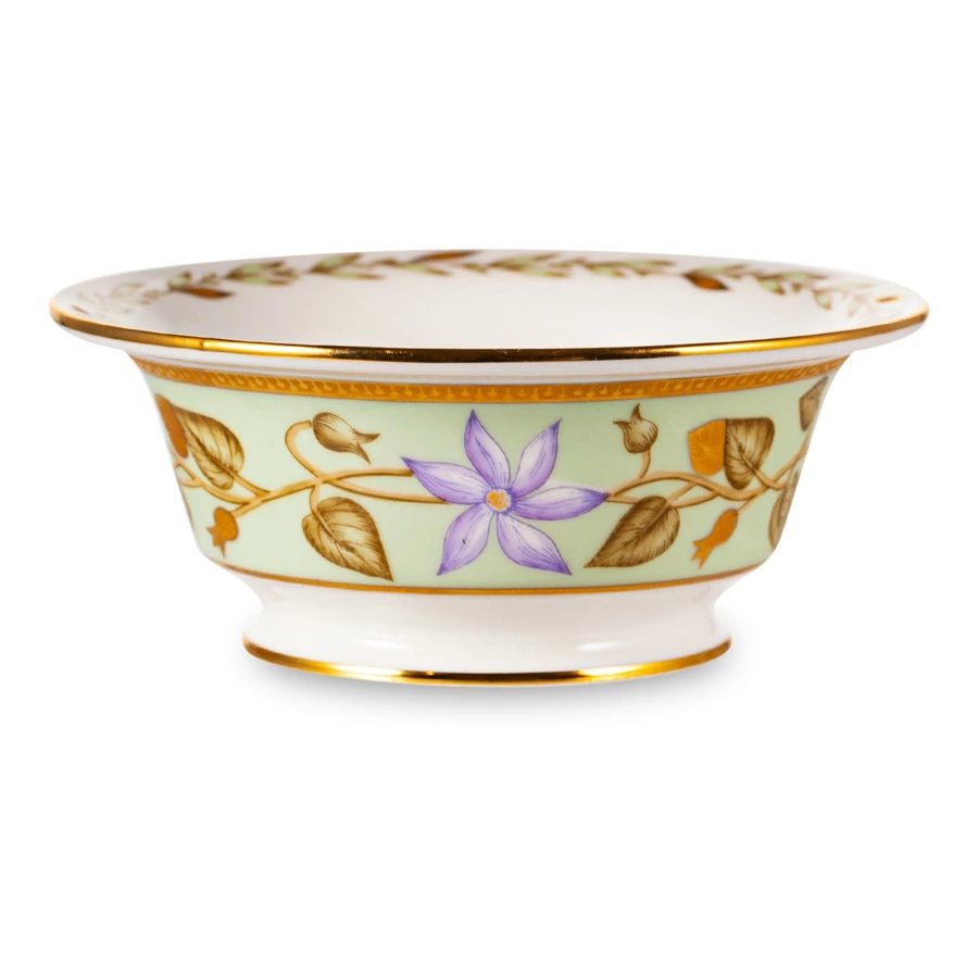 Салатник порционный ИФЗ Нефритовый фон Александрия 13 см, фарфор твердый