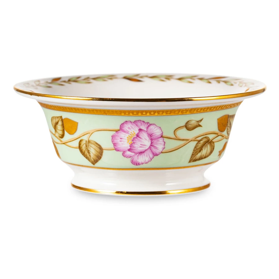 Салатник порционный ИФЗ Нефритовый фон Александрия 13 см, фарфор твердый