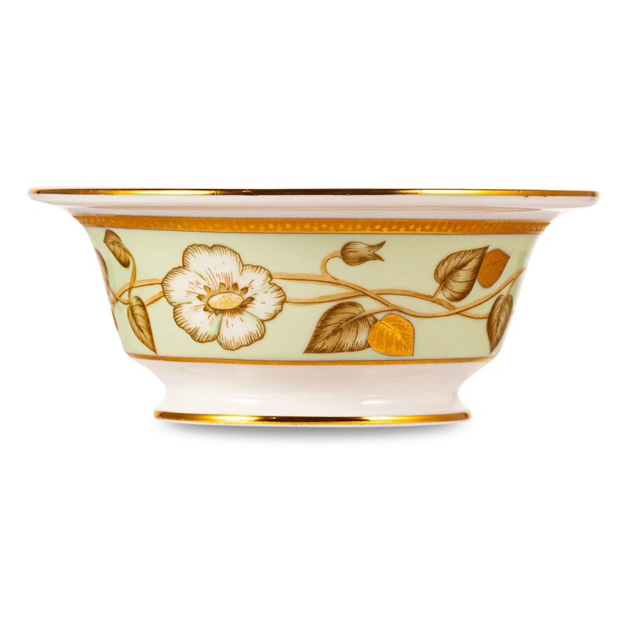 Салатник порционный ИФЗ Нефритовый фон Александрия 13 см, фарфор твердый