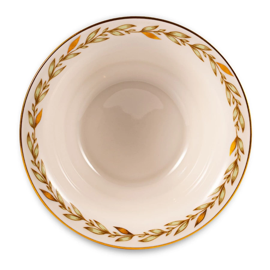 Салатник порционный ИФЗ Нефритовый фон Александрия 13 см, фарфор твердый