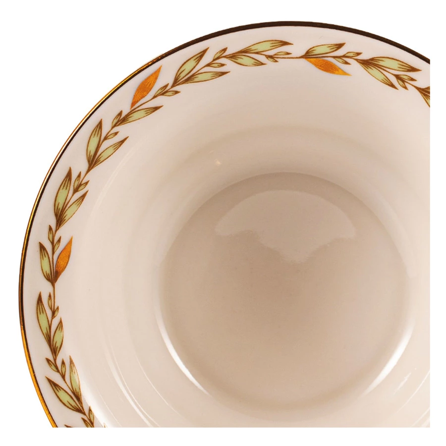 Салатник порционный ИФЗ Нефритовый фон Александрия 13 см, фарфор твердый