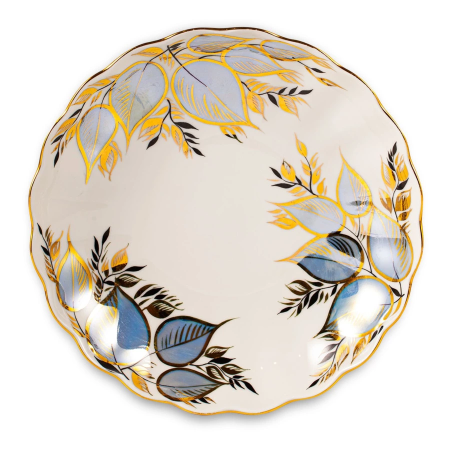 Сухарница ИФЗ Тюльпан Лунный d21,5 см, фарфор твердый