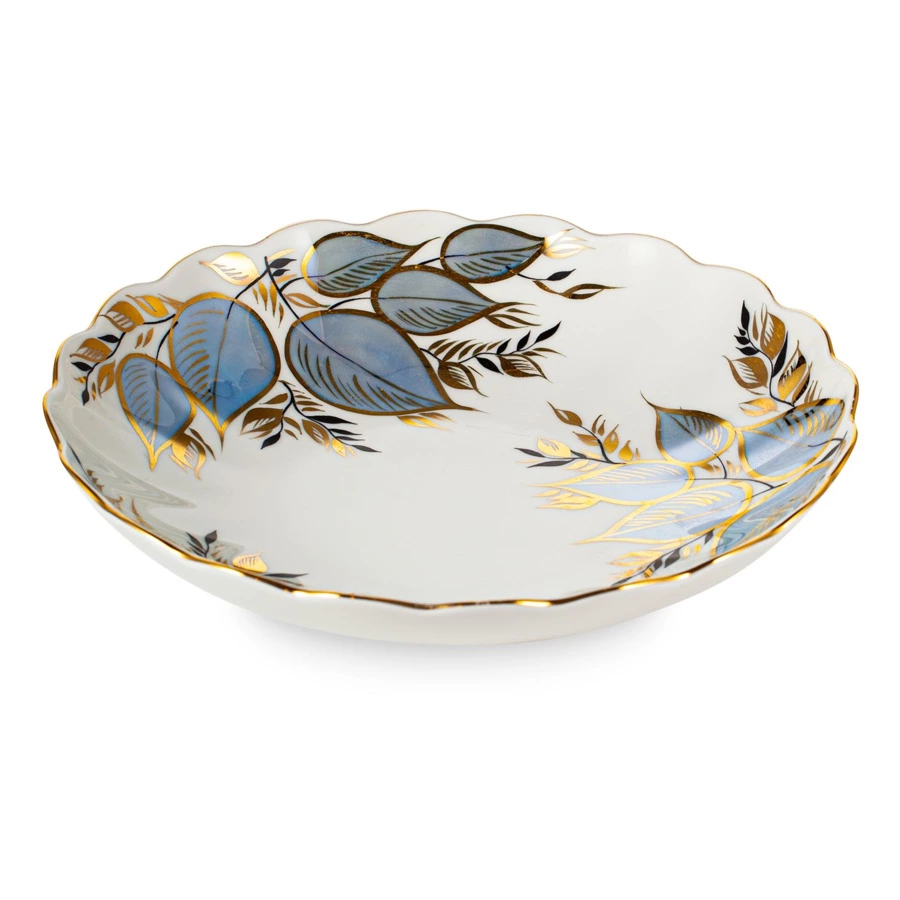 Сухарница ИФЗ Тюльпан Лунный d21,5 см, фарфор твердый