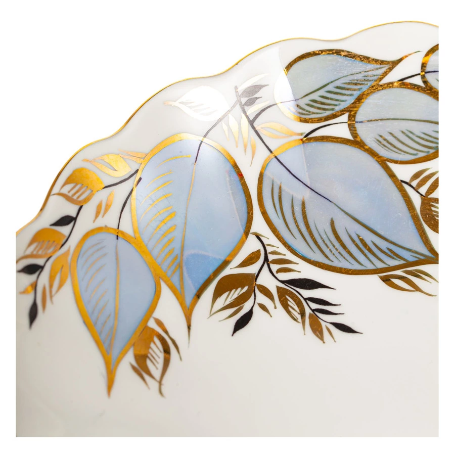 Сухарница ИФЗ Тюльпан Лунный d21,5 см, фарфор твердый