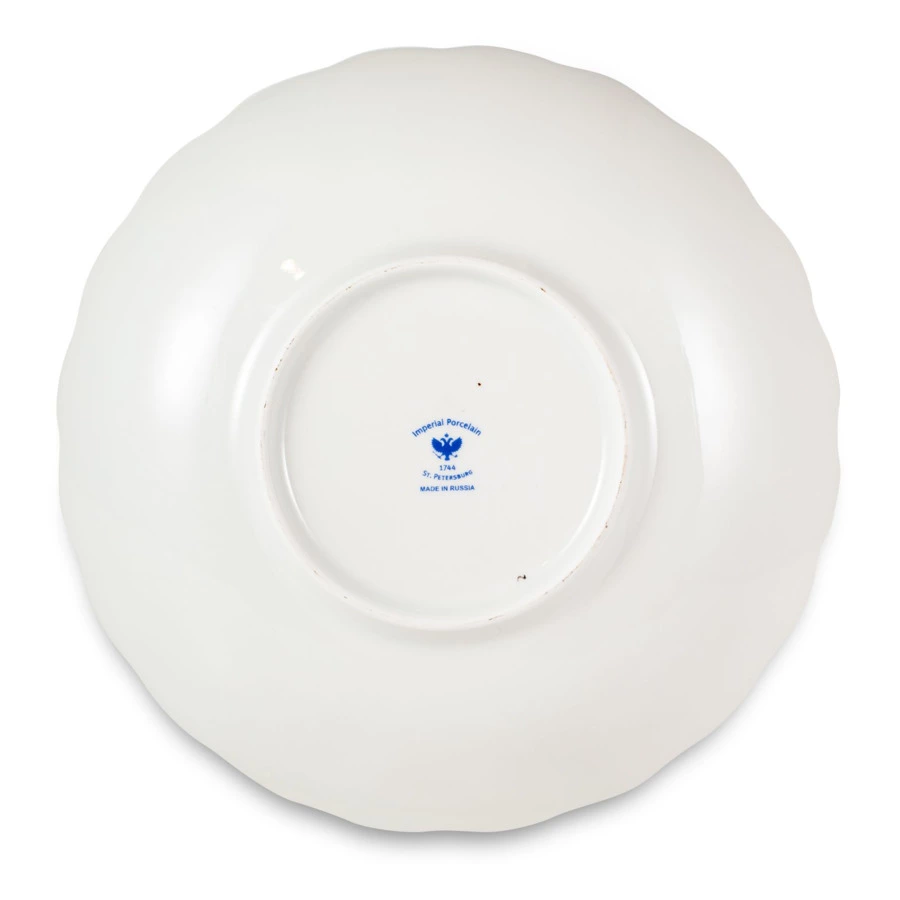 Сухарница ИФЗ Тюльпан Лунный d21,5 см, фарфор твердый