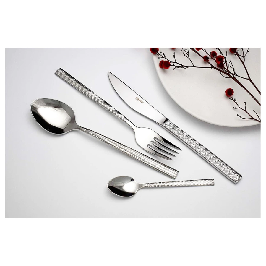 Набор столовых приборов Face Santril на 6 персон 24 предмета,  деревянная коробка