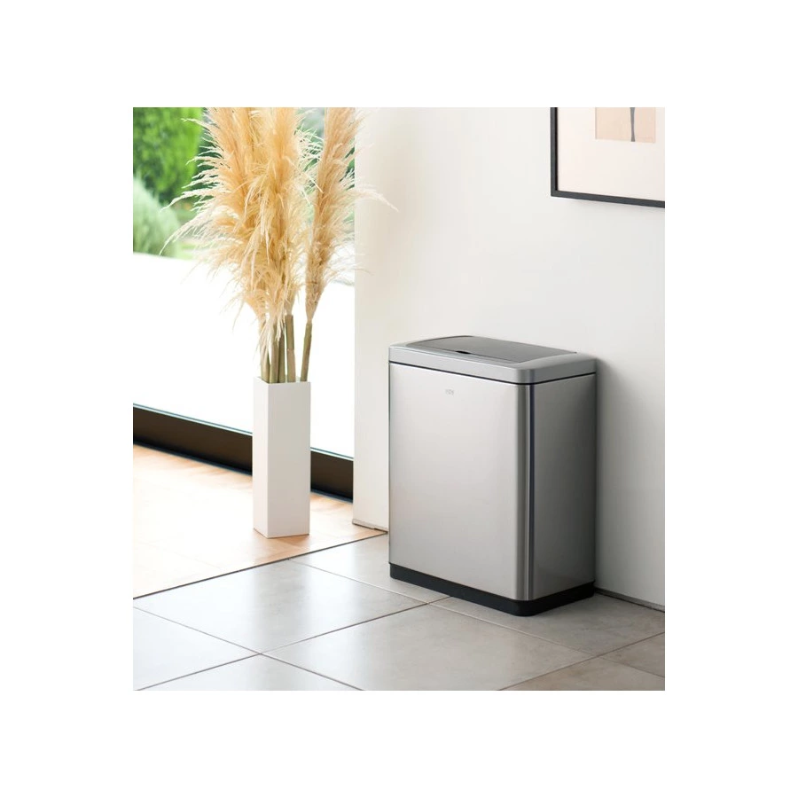 Ведро для мусора сенсорное EKO Bravia 12 л, сталь нержавеющая