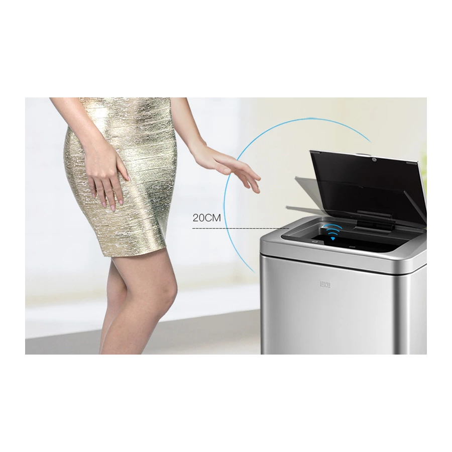 Ведро для мусора сенсорное EKO Bravia 12 л, сталь нержавеющая