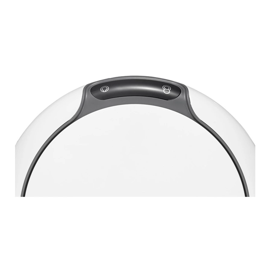 Ведро для мусора сенсорное EKO Galleria 12 л, сталь нержавеющая, белое