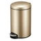 Ведро для мусора с педалью EKO Maggey 8 л, сталь нержавеющая, золотая шампань