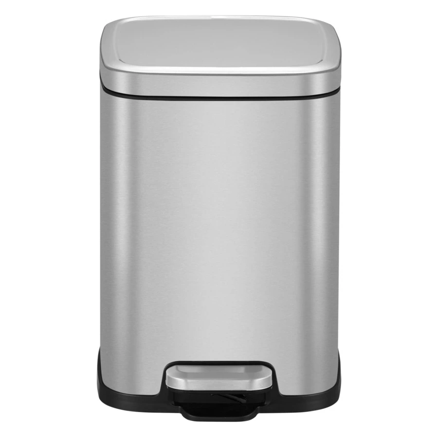 Ведро для мусора с педалью EKO Stella 6 л, сталь нержавеющая
