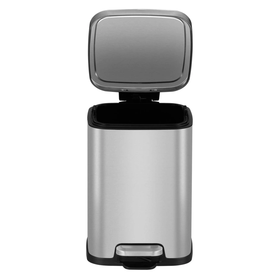 Ведро для мусора с педалью EKO Stella 6 л, сталь нержавеющая