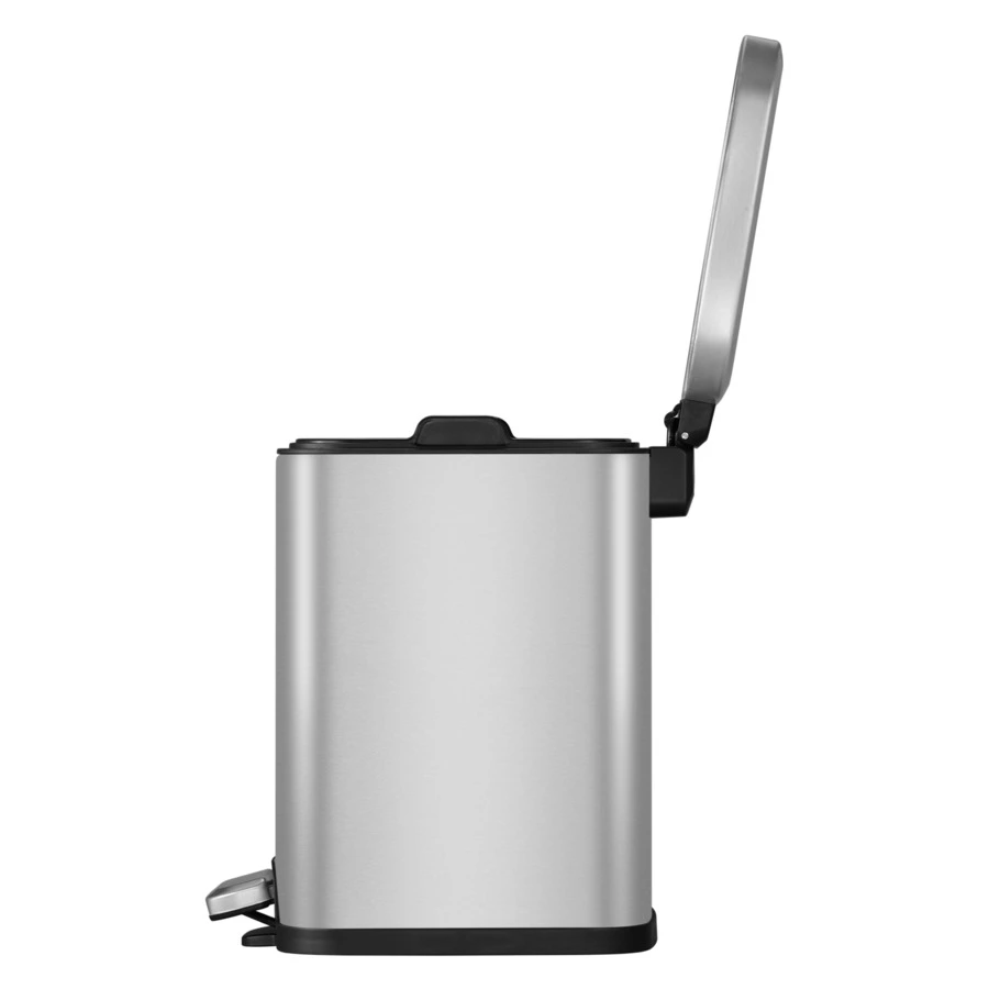 Ведро для мусора с педалью EKO Stella 6 л, сталь нержавеющая
