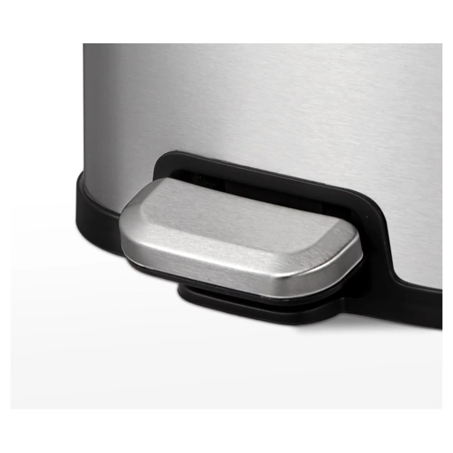 Ведро для мусора с педалью EKO Stella 6 л, сталь нержавеющая