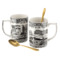 Набор кружек с чайными ложками Spode Черная Италия 340 мл, 2шт, лимитированный выпуск