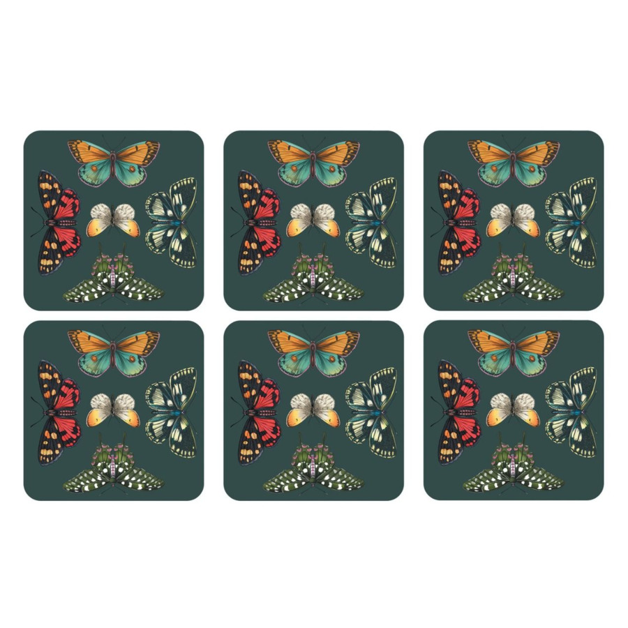 Набор подставок для бокалов Pimpernel Ботанический сад Гармония 10х10 см, 6 шт салатник portmeirion выбор портмейрион 17 см зеленый