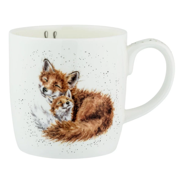 Кружка Royal Worcester Забавная фауна Мама-лиса 400 мл, фарфор костяной