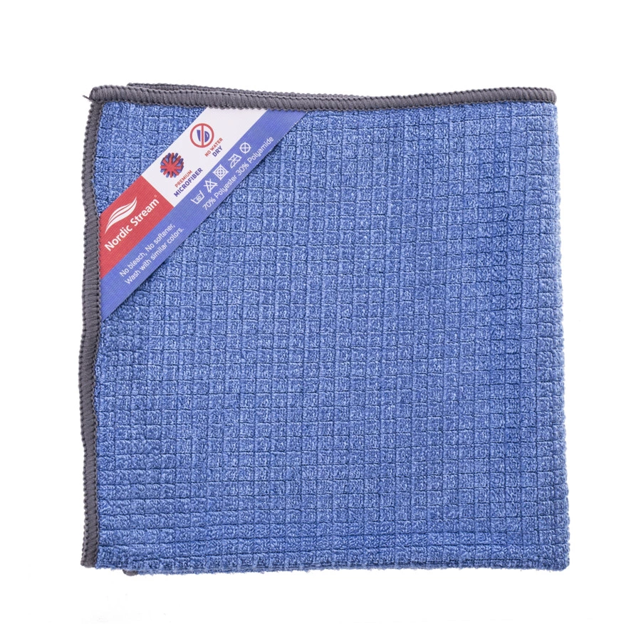Тряпка для мытья стекол из микрофибры 30х30 см