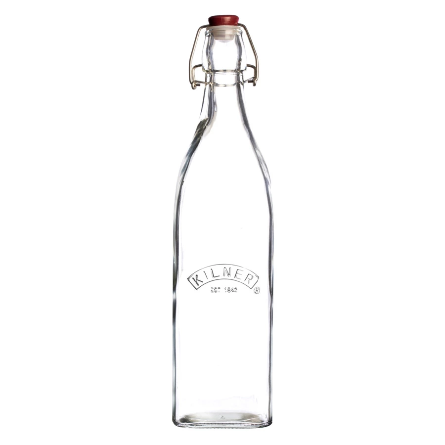 Бутылка квадратная Kilner, Clip Top, 1л