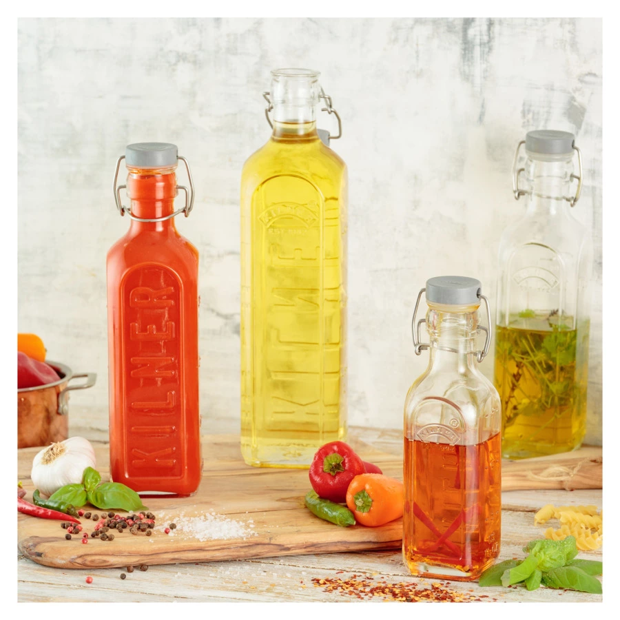 Бутылка Kilner с мерными делениями, Clip Top, 1л