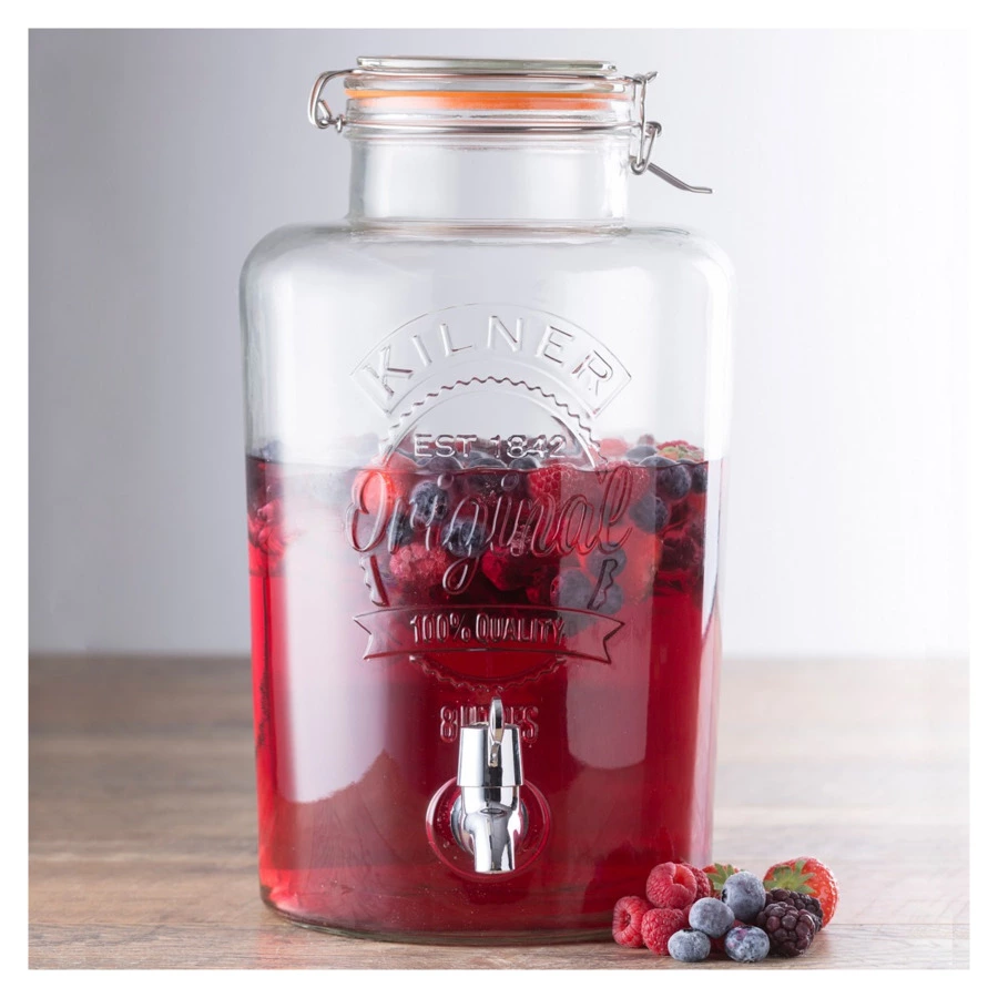 Лимонадник для напитков Kilner, Clip Top, 8л