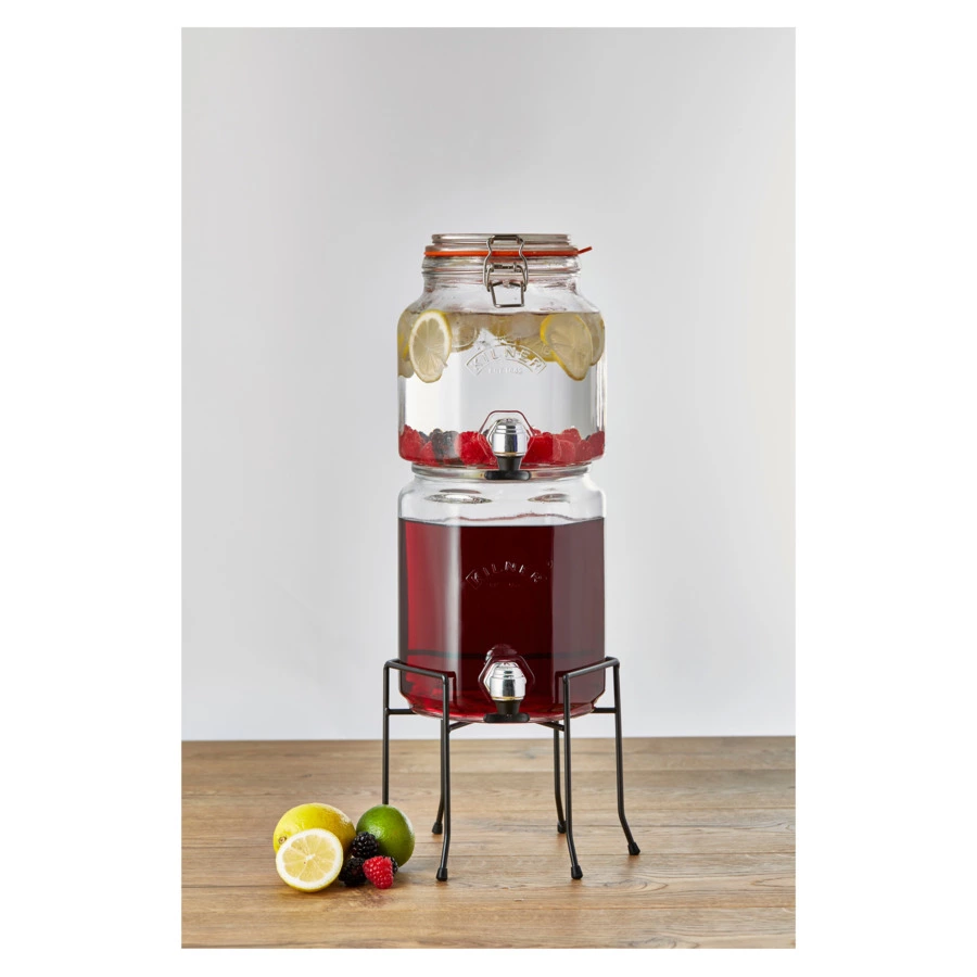 Набор лимонадников на подставке Kilner, 2,1л+3,1л