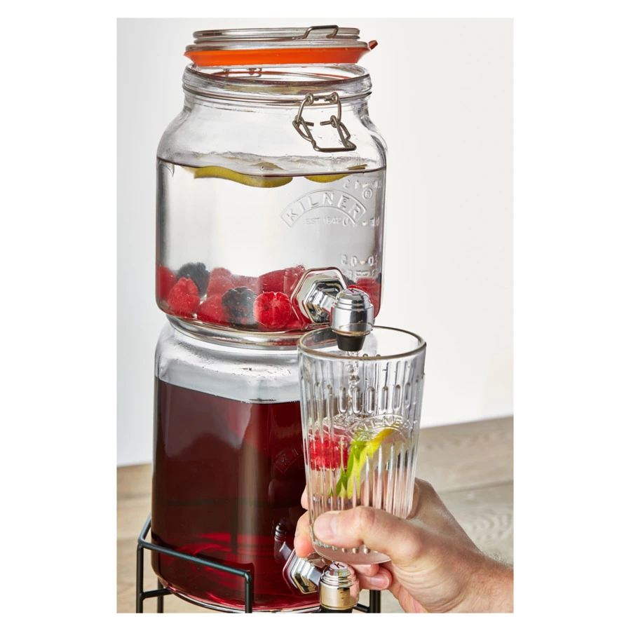 Набор лимонадников на подставке Kilner, 2,1л+3,1л